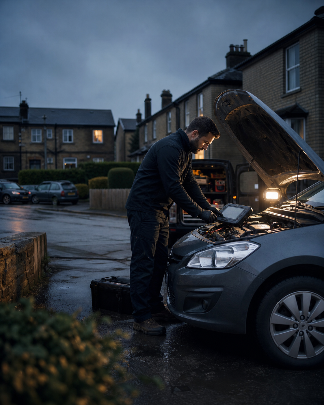 Autotech Mobile Mechanic website concept service visual